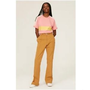 Wales Bonner x Adidas Originals pink trefoil striped t-shirt top